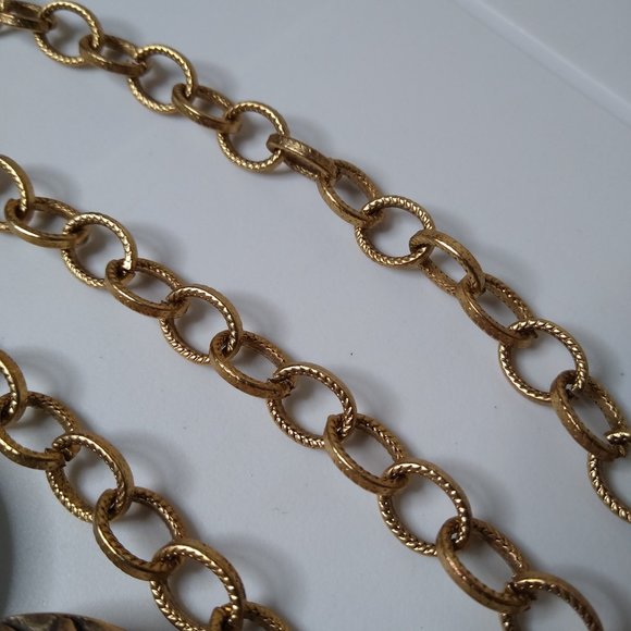 Colorful Chico's Metal Decorative Fashion Belt 42 Inches - Picture 12 of 15